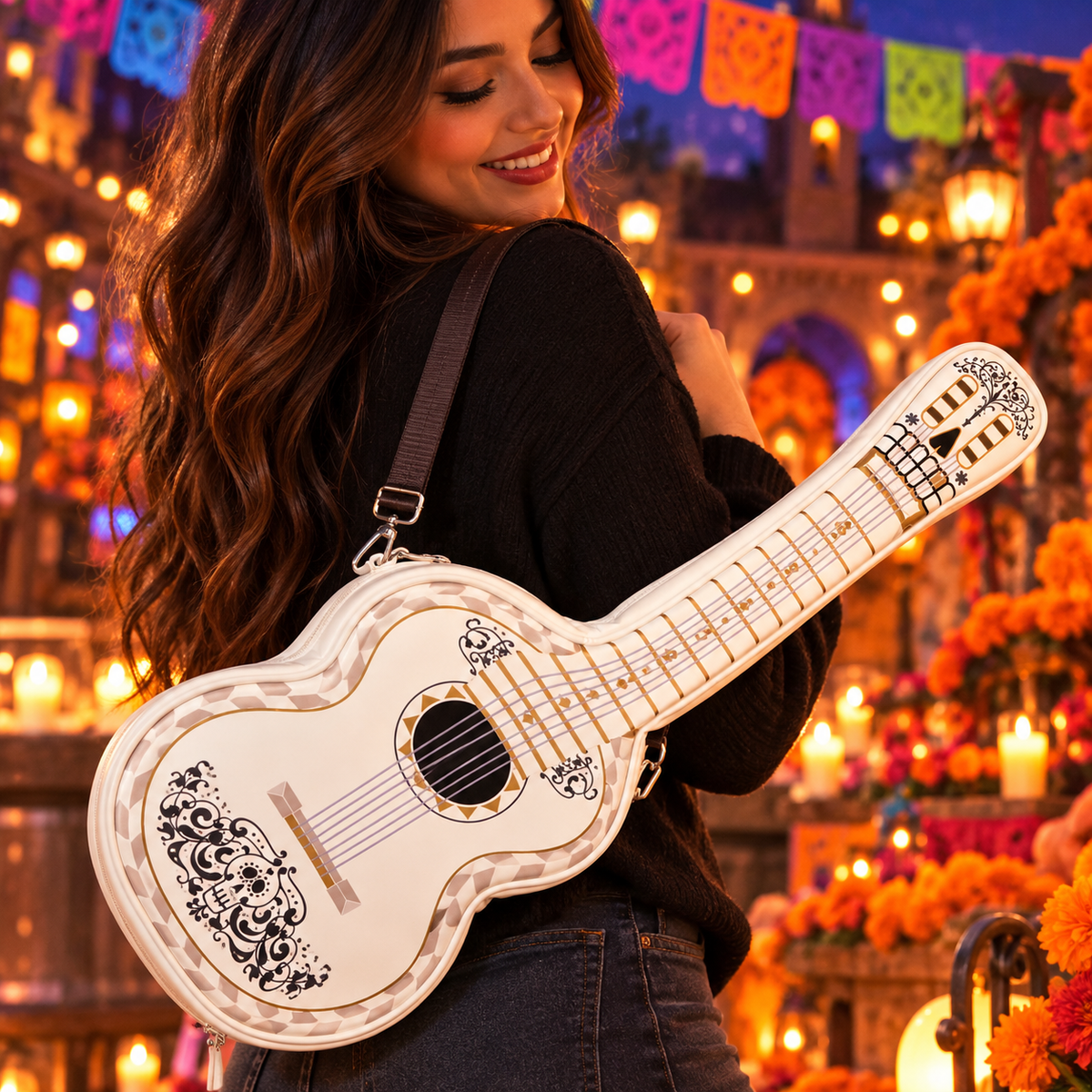 Disney Pixar Coco Guitar-Shaped Shoulder Bag – 2026
