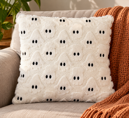 Cozy Ghost Plush Decorative Pillow
