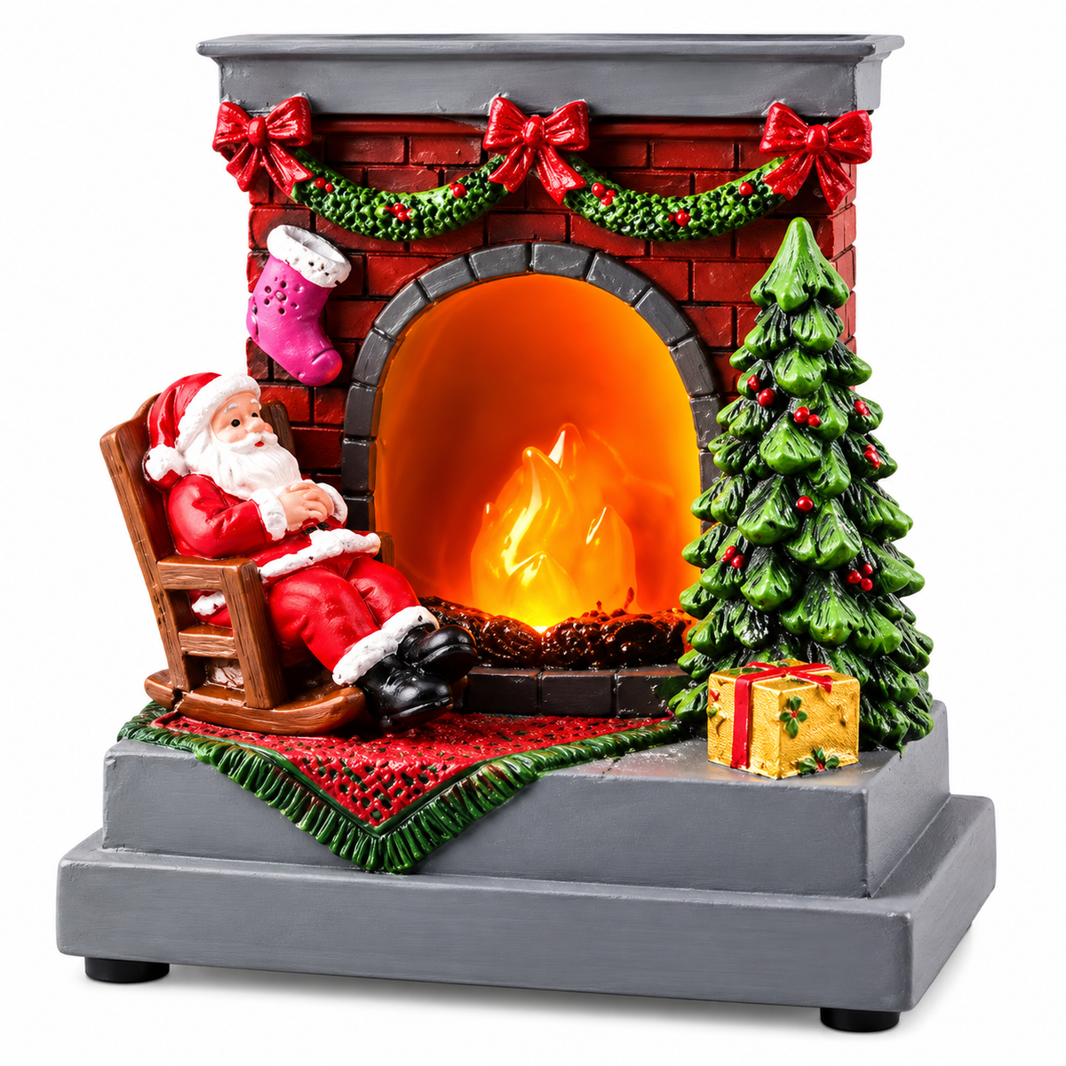 Christmas Glowing Ornaments Santa Claus