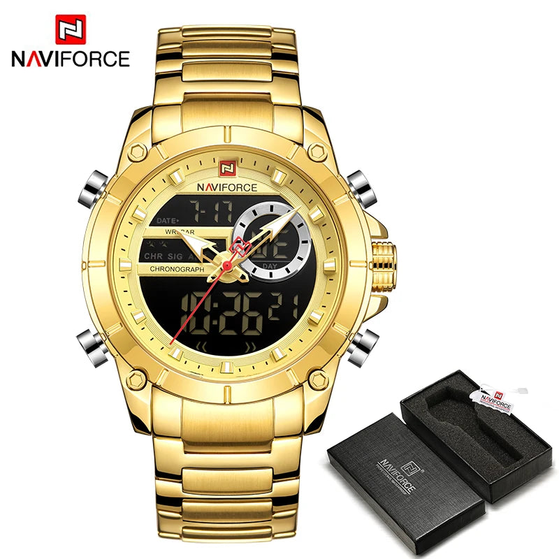 NAVIFORCE 9163 Luxury Original Sport Wrist Watch For Men