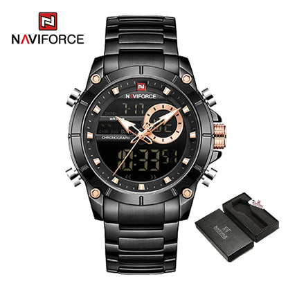 NAVIFORCE 9163 Luxury Original Sport Wrist Watch For Men