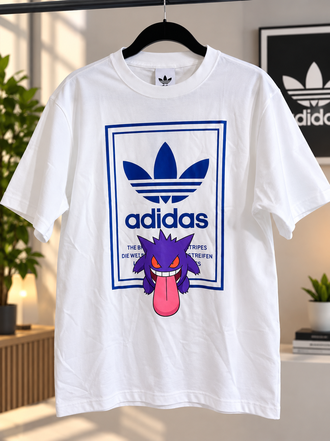 Adidas Originals × Pokémon Gengar Graphic T-Shirt – White 2026