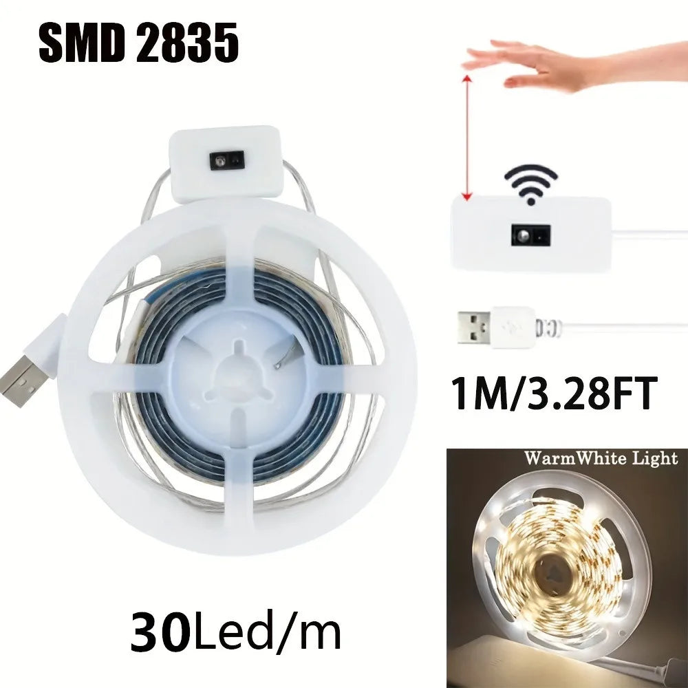 LED Strip Light Built with Hand Scan Motion ON/OFF for Kitchen Decoration Lighting
