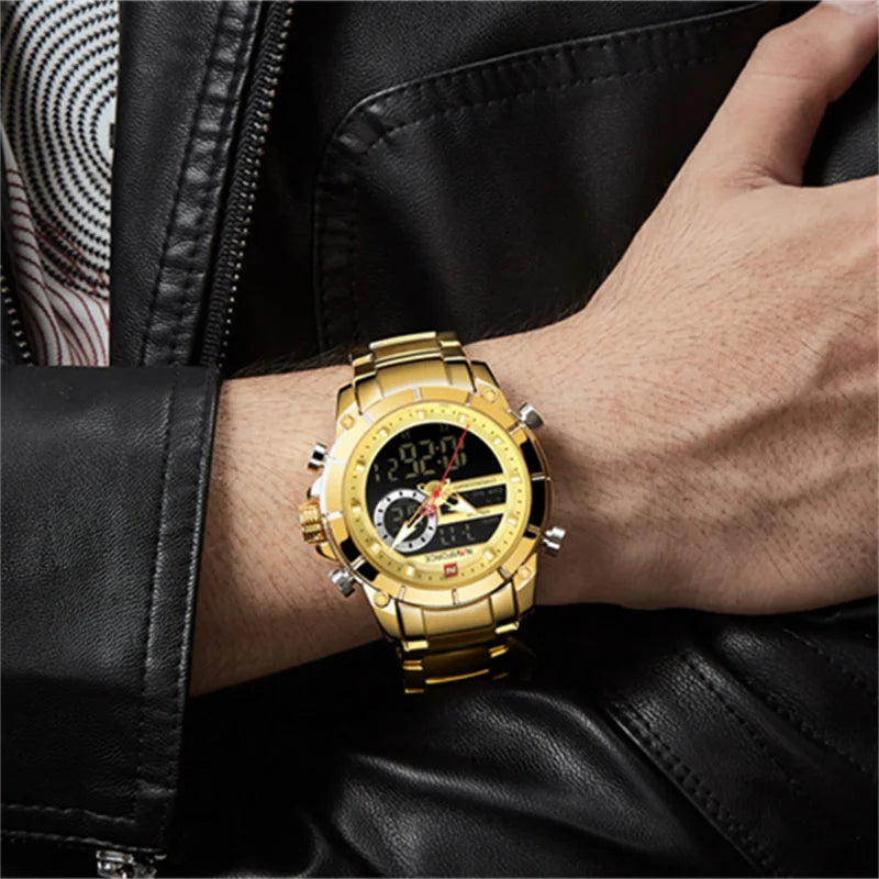 NAVIFORCE 9163 Luxury Original Sport Wrist Watch For Men