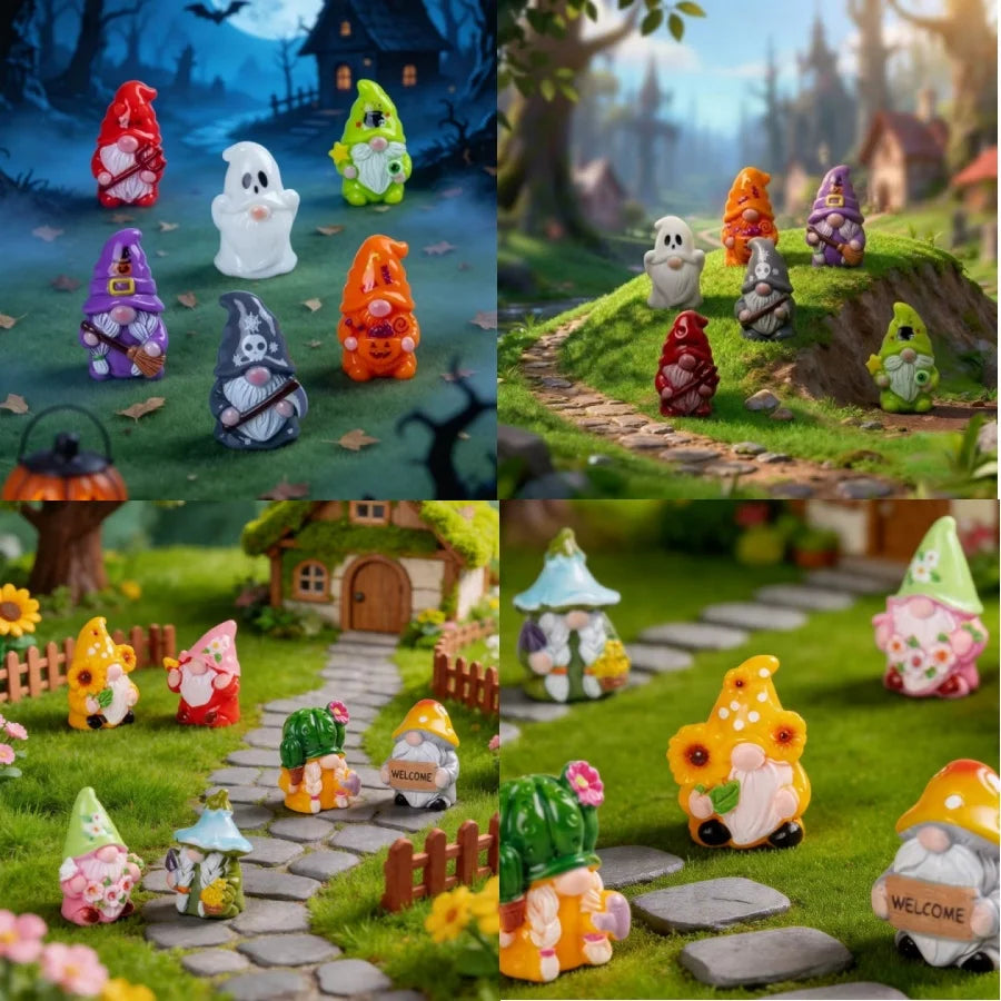 Mini Witch Dwarf Halloween Figurine 🧙‍♀️🎃