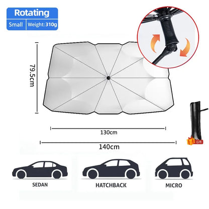 Car Sunshade Windshield Umbrella Front Summer Protection