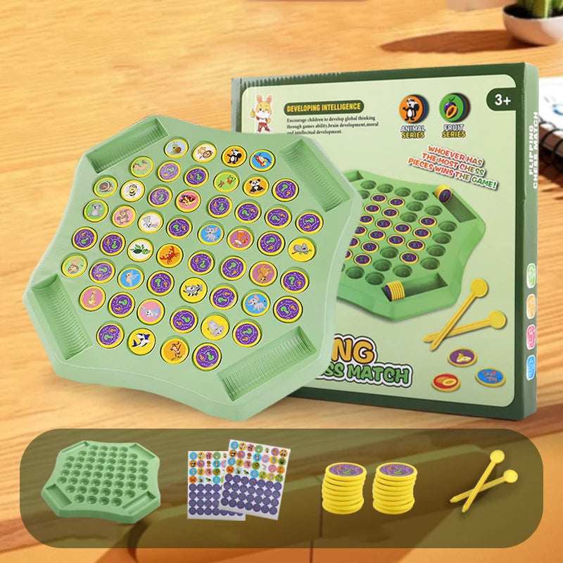 Animal Flip Chess Fun Memory Game Parent-Child