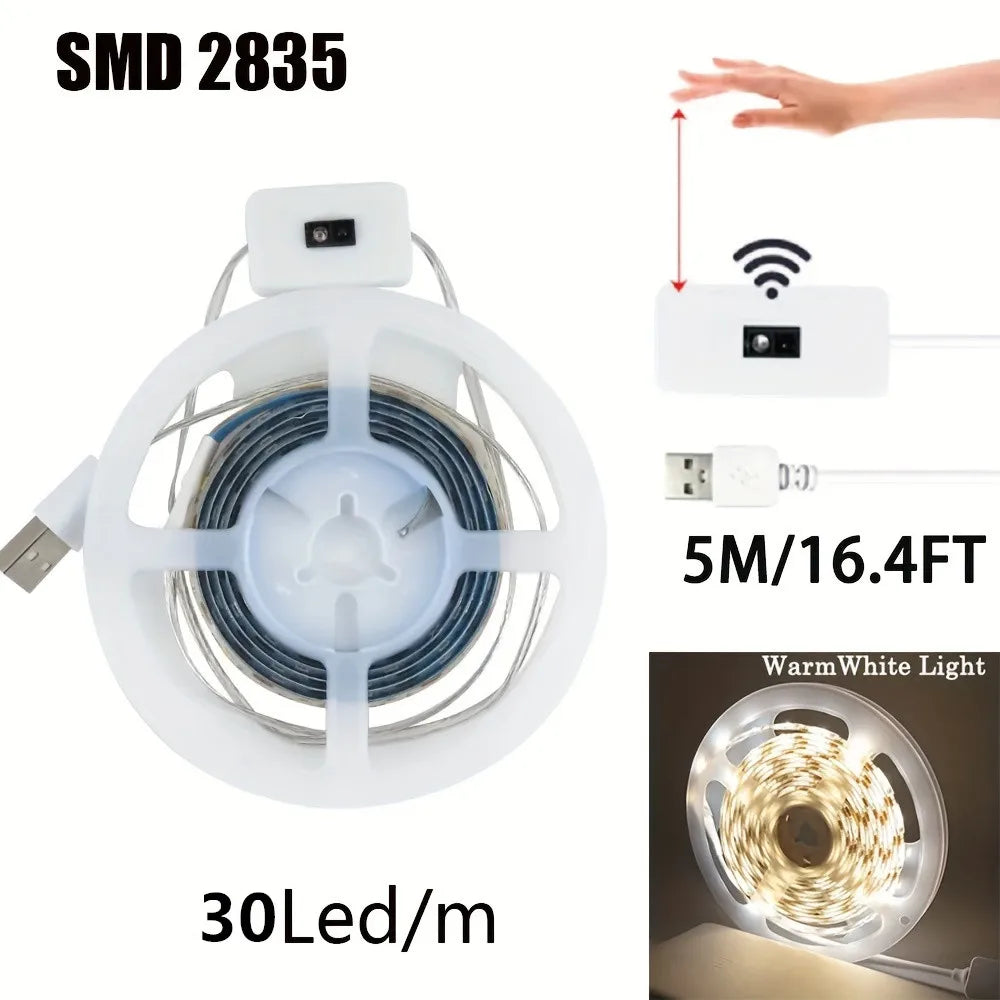 LED Strip Light Built with Hand Scan Motion ON/OFF for Kitchen Decoration Lighting