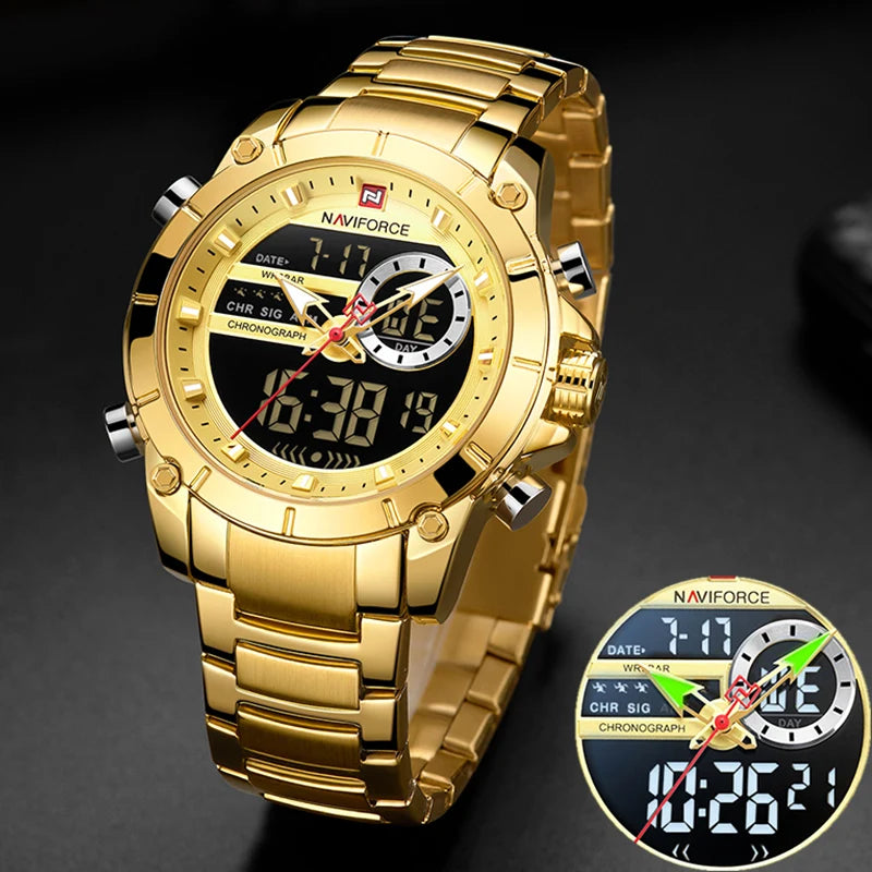 NAVIFORCE 9163 Luxury Original Sport Wrist Watch For Men