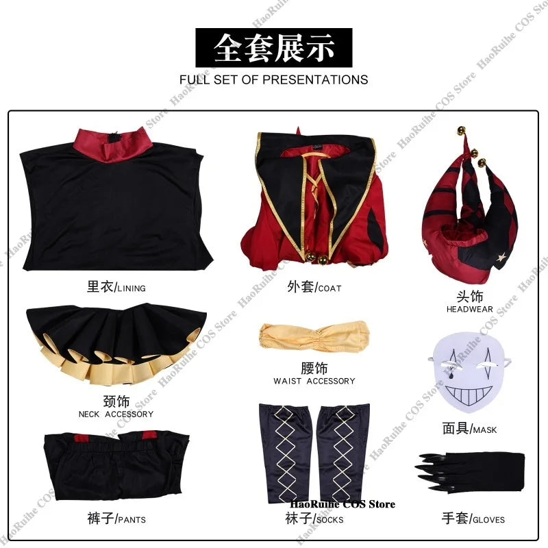 Adult Pierrot Jester Harlequin Costume 🎭