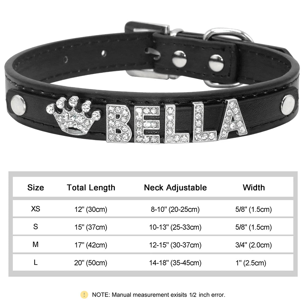 Personalized Small Dogs Chihuahua Collar Bling