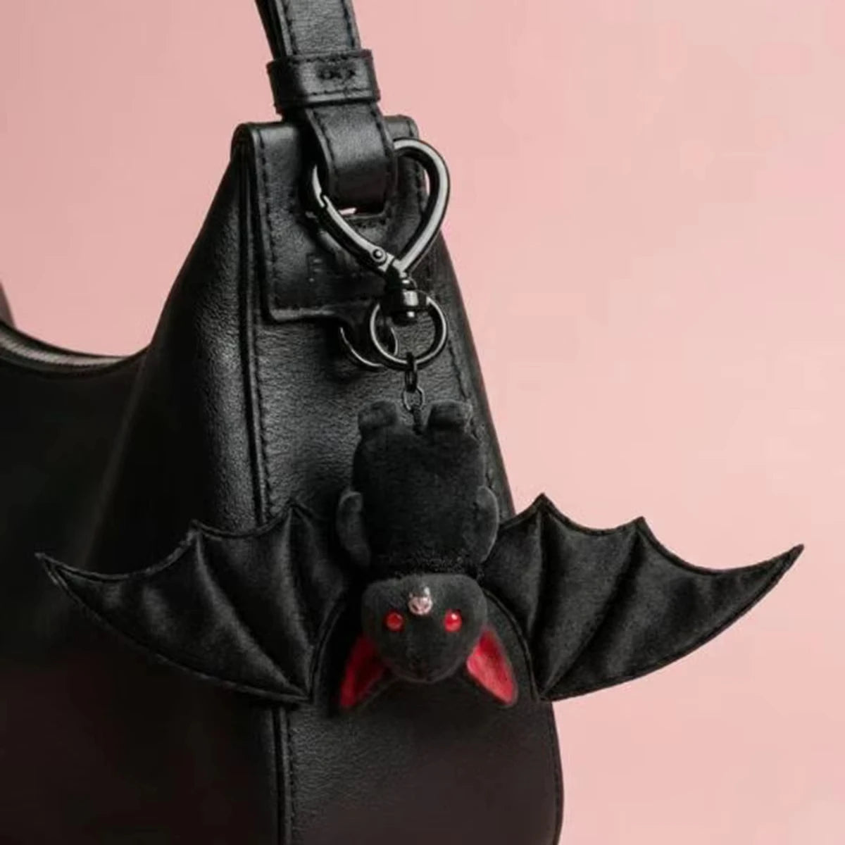 Plush Black Bat Keychain 🦇