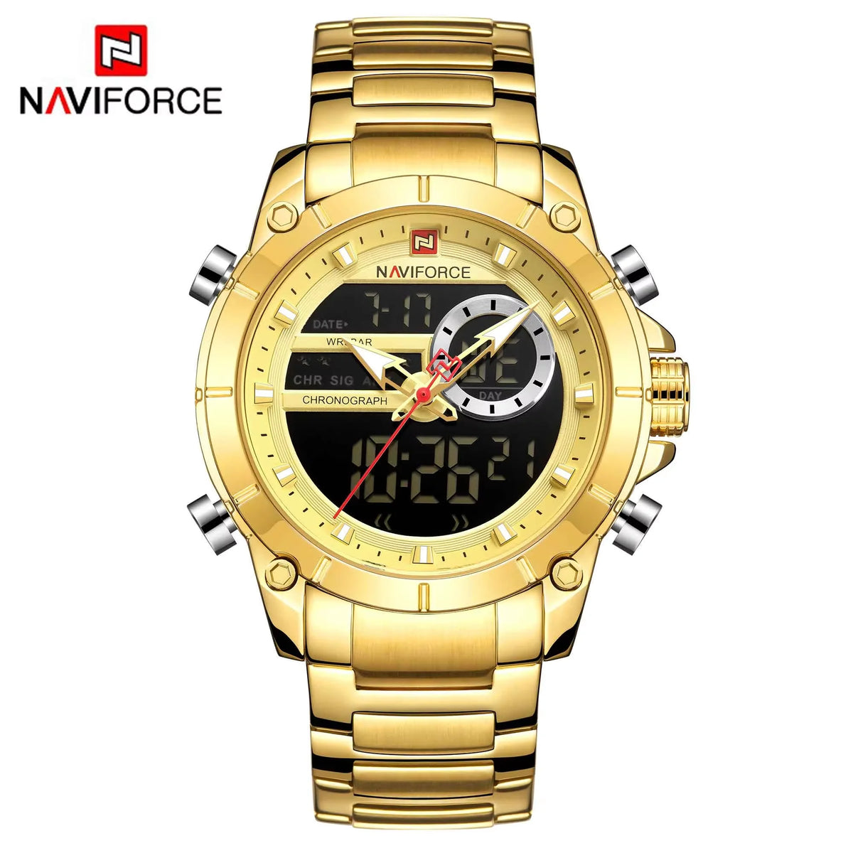 NAVIFORCE 9163 Luxury Original Sport Wrist Watch For Men