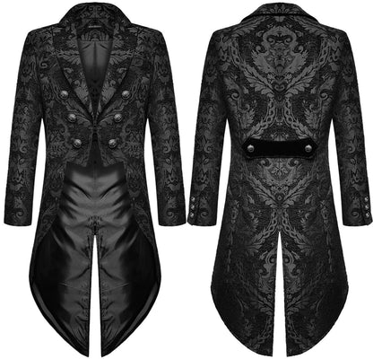 Men’s Gothic Steampunk Tailcoat Jacket 🖤