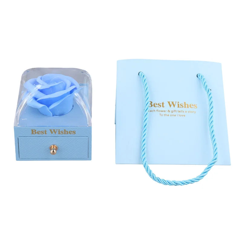 New Rose Flower Jewelry Box for Necklaces