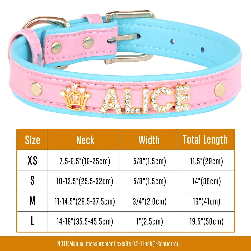 Personalized Small Dogs Chihuahua Collar Bling