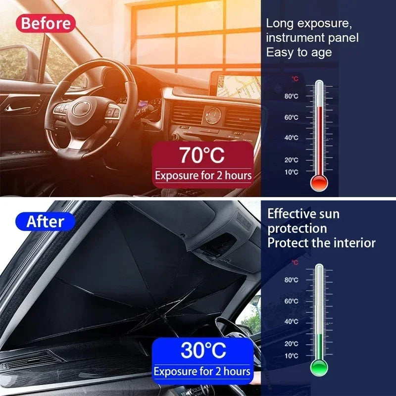 Car Sunshade Windshield Umbrella Front Summer Protection