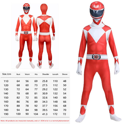 Superhero Ranger Cosplay Costume