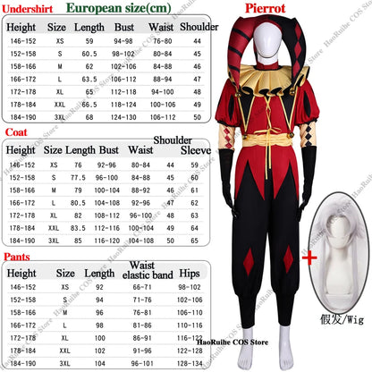 Adult Pierrot Jester Harlequin Costume 🎭