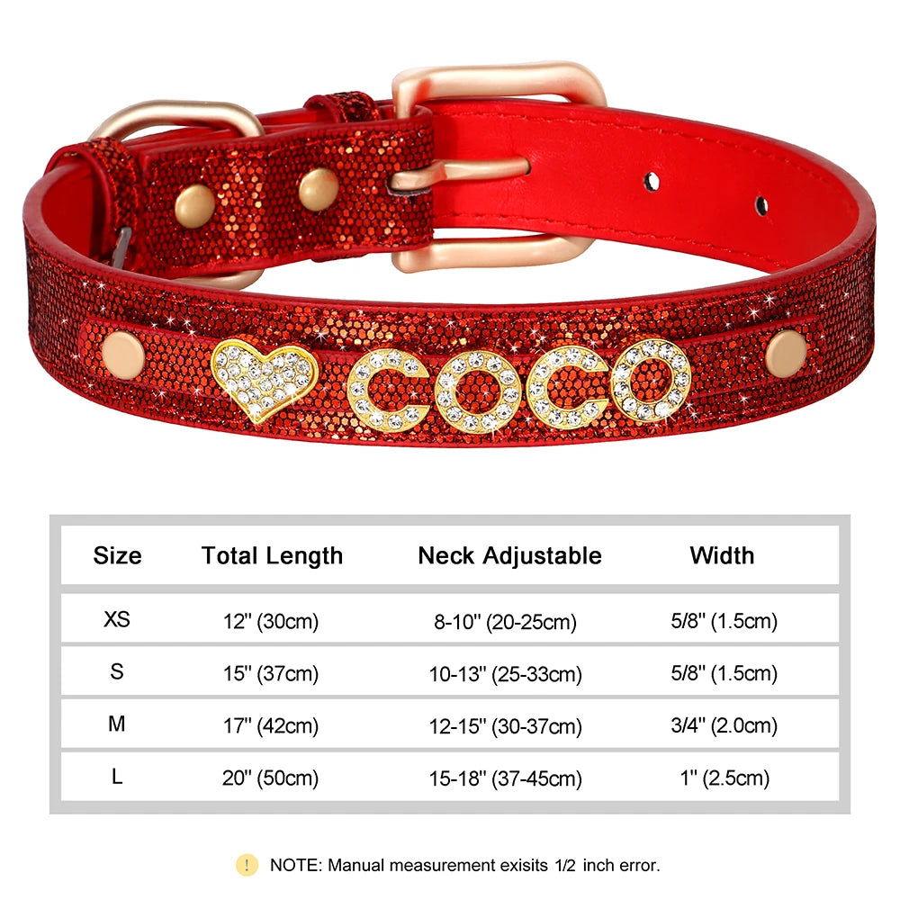 Personalized Small Dogs Chihuahua Collar Bling