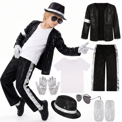 Kids Metallic Dance Star Costume Set ✨