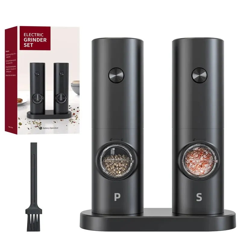 Electric Automatic Mill Pepper And Salt Grinder With LED Light