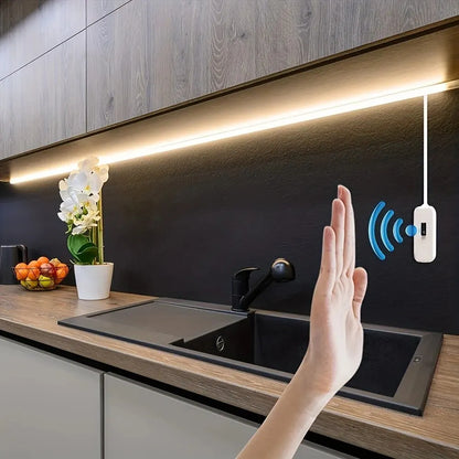 LED Strip Light Built with Hand Scan Motion ON/OFF for Kitchen Decoration Lighting