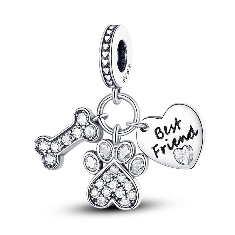Hot Sale 925 Silver Charms Beads Fit Original Pan Bracelet Making For Woman Jewelry Fashion Pendant