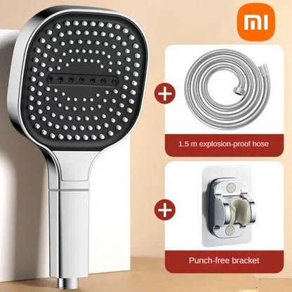 Xiaomi Large Panel Shower Head 3 Modes Adjustable High Pressure Nozzle Sprayer Square With Filter Element Bathroom Accessories