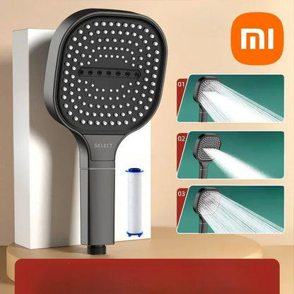 Xiaomi Large Panel Shower Head 3 Modes Adjustable High Pressure Nozzle Sprayer Square With Filter Element Bathroom Accessories